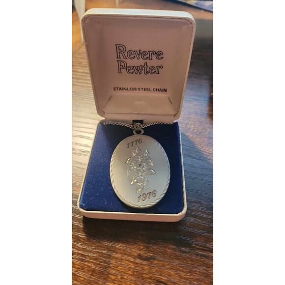 Vintage Revere Pewter 1976 Comm. Bicentennial Mass. Mayflower 24"in box - Picture 1 of 2